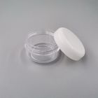 tarro cosmético de la crema del ABS blanco 10g para el empaquetado del cuidado de piel