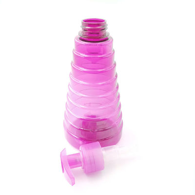 botella plástica del dispensador de la bomba del champú 350ml de la forma de cono vacía