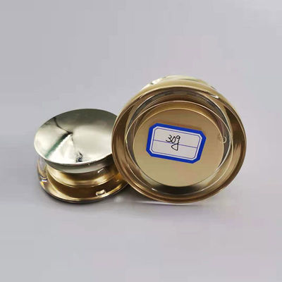 tarro cosmético de la pared doble 80g con el empaquetado plástico del envase de la crema de cara de la tapa