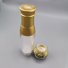 Botella de la loción del OEM y tarro determinados de empaquetado cosméticos privados de aire de acrílico de lujo de la crema