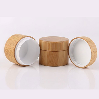Tarro poner crema cosmético plástico de bambú Eco 15ML amistoso 20ML 50ML