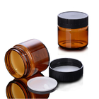 ANIMAL DOMÉSTICO vacío de encargo alrededor de Amber Cream Jars para los envases cosméticos del champú