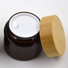 Tarro poner crema de bambú de PMMA 15g para el empaquetado cosmético